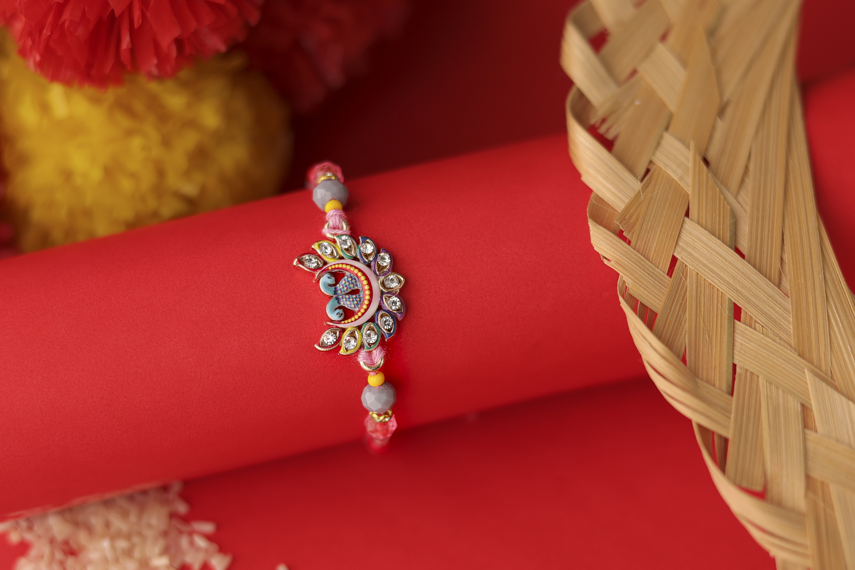 Royal Mayur Stone Rakhi