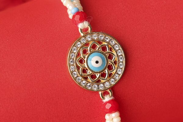 Radiant BLUE Evil Eye Rakhi