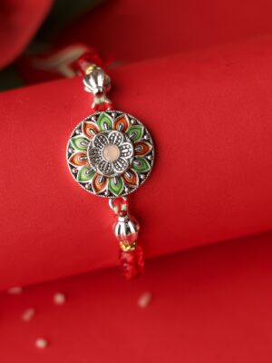Meenakari Floral Rakhi