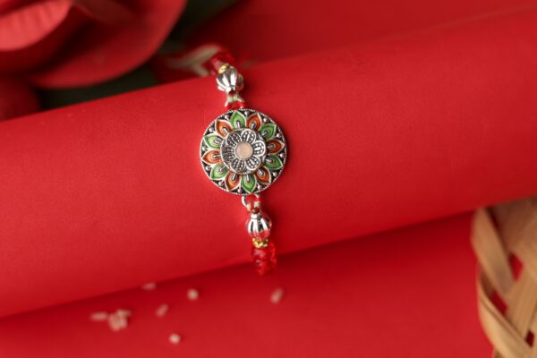 Meenakari Floral Rakhi