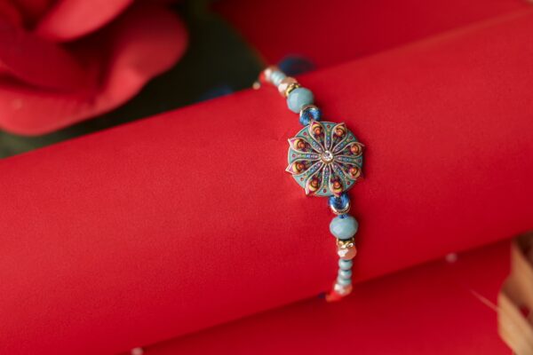 Peacock Aura Rakhi