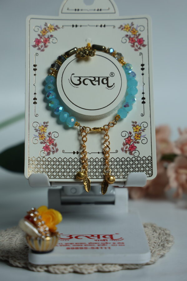 Aqua Bloom Kada by UtsavArts – Elegant Charm in Every Bead