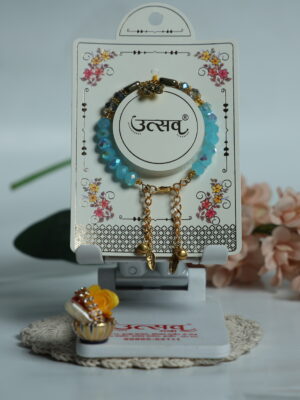 Aqua Bloom Kada by UtsavArts – Elegant Charm in Every Bead