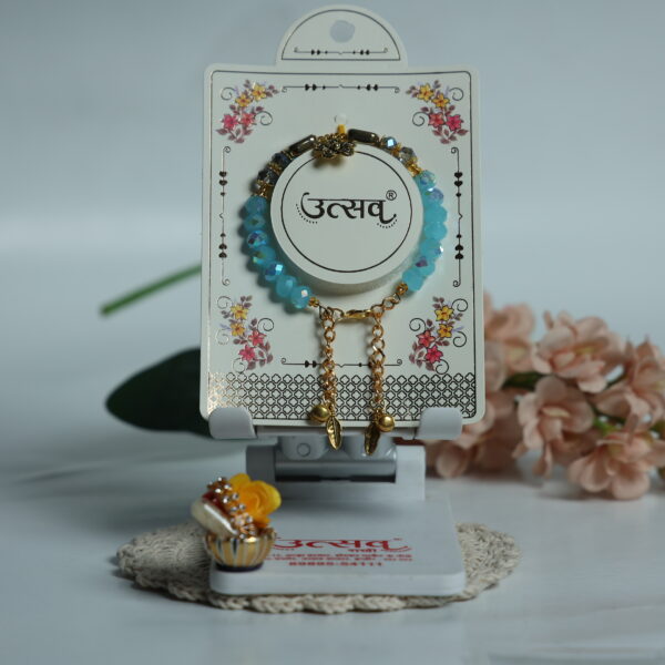 Aqua Bloom Kada by UtsavArts – Elegant Charm in Every Bead
