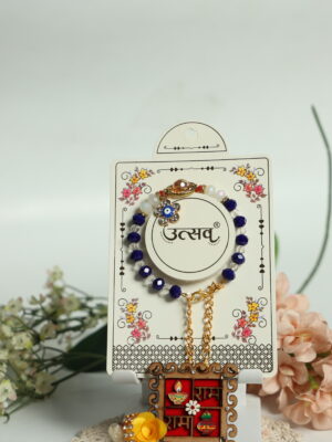 Blue Blossom Evil Eye Kada by UtsavArts – Charm, Grace & Protection