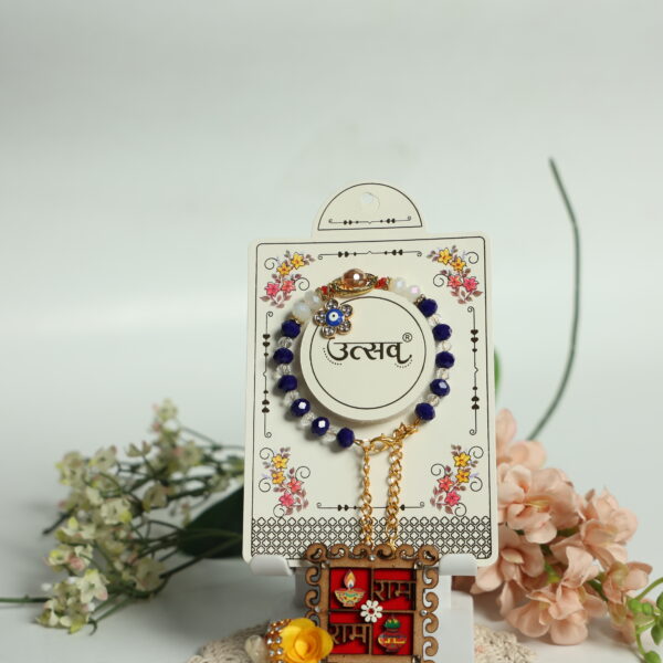 Blue Blossom Evil Eye Kada by UtsavArts – Charm, Grace & Protection