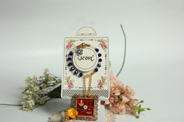 Blue Blossom Evil Eye Kada by UtsavArts – Charm, Grace & Protection