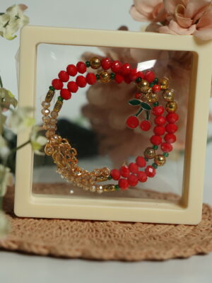 Cherry Charm Bhaiya-Bhabhi Rakhi Set