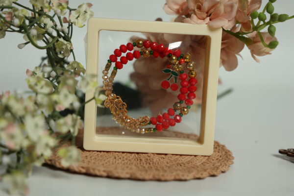 Cherry Charm Bhaiya-Bhabhi Rakhi Set