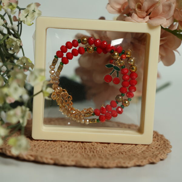 Cherry Charm Bhaiya-Bhabhi Rakhi Set