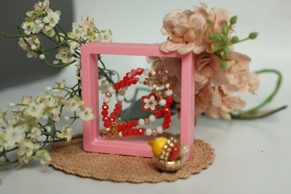 Blush Bloom Bhaiya-Bhabhi Rakhi Set
