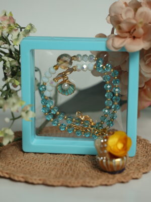 Ocean Pearl Bhaiya-Bhabhi Rakhi Set