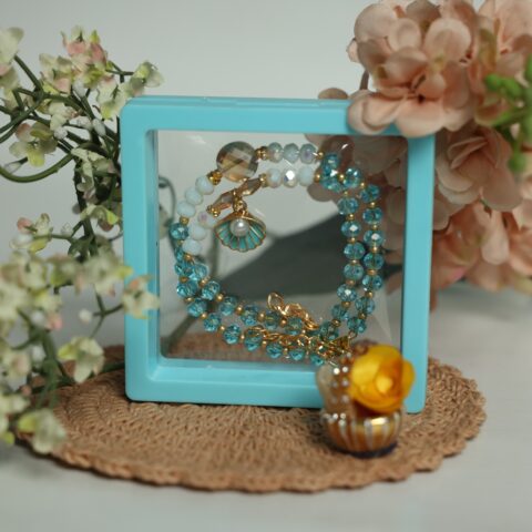 Ocean Pearl Bhaiya-Bhabhi Rakhi Set