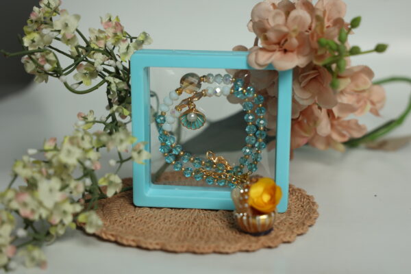 Ocean Pearl Bhaiya-Bhabhi Rakhi Set