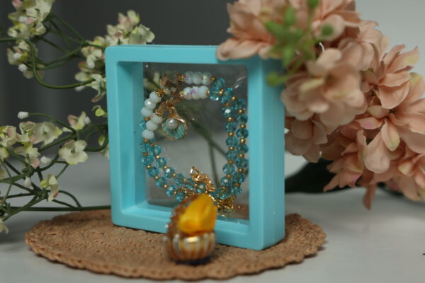 Ocean Pearl Bhaiya-Bhabhi Rakhi Set