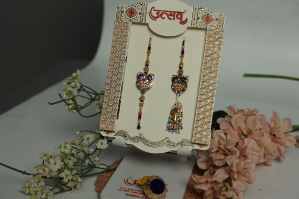 Owl Charm Bhaiya-Bhabhi Rakhi Set – by UtsavArts