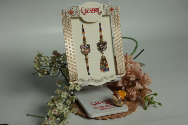 Owl Charm Bhaiya-Bhabhi Rakhi Set – by UtsavArts
