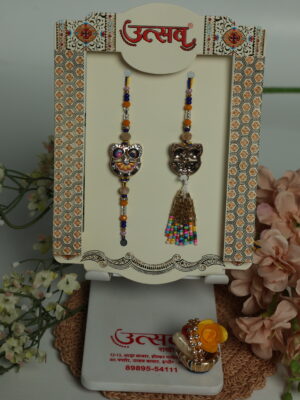 Owl Charm Bhaiya-Bhabhi Rakhi Set – by UtsavArts