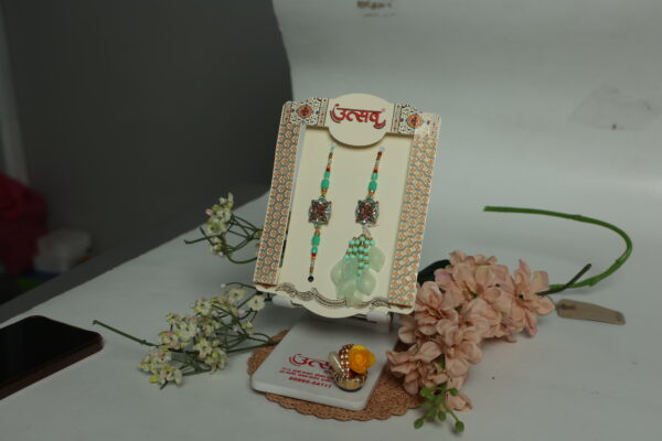 Mint Royale Bhaiya-Bhabhi Rakhi Set – by UtsavArts