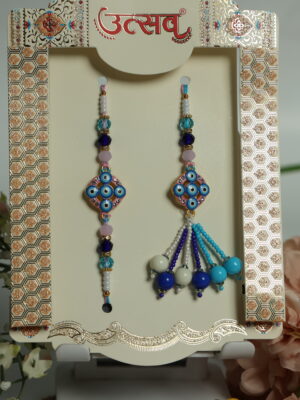 Nazar Suraksha Bhaiya-Bhabhi Rakhi Set – by UtsavArts
