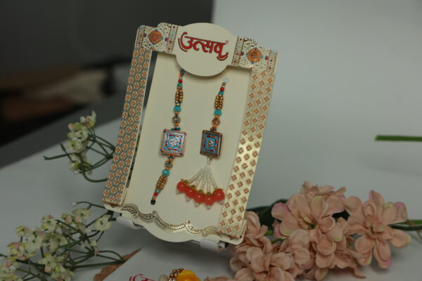 Regal Square Bhaiya-Bhabhi Rakhi Set – by UtsavArts