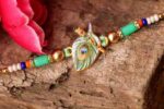 Divine Peacock Feather Rakhi