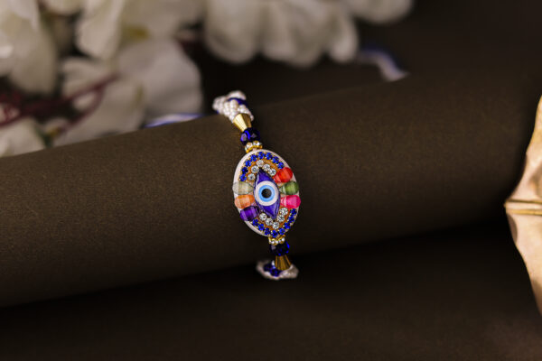 Divya Nazar Rakhi by UtsavArts – Premium Evil Eye Rakhi for Protection & Style