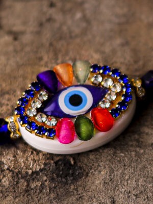 Divya Nazar Rakhi by UtsavArts – Premium Evil Eye Rakhi for Protection & Style