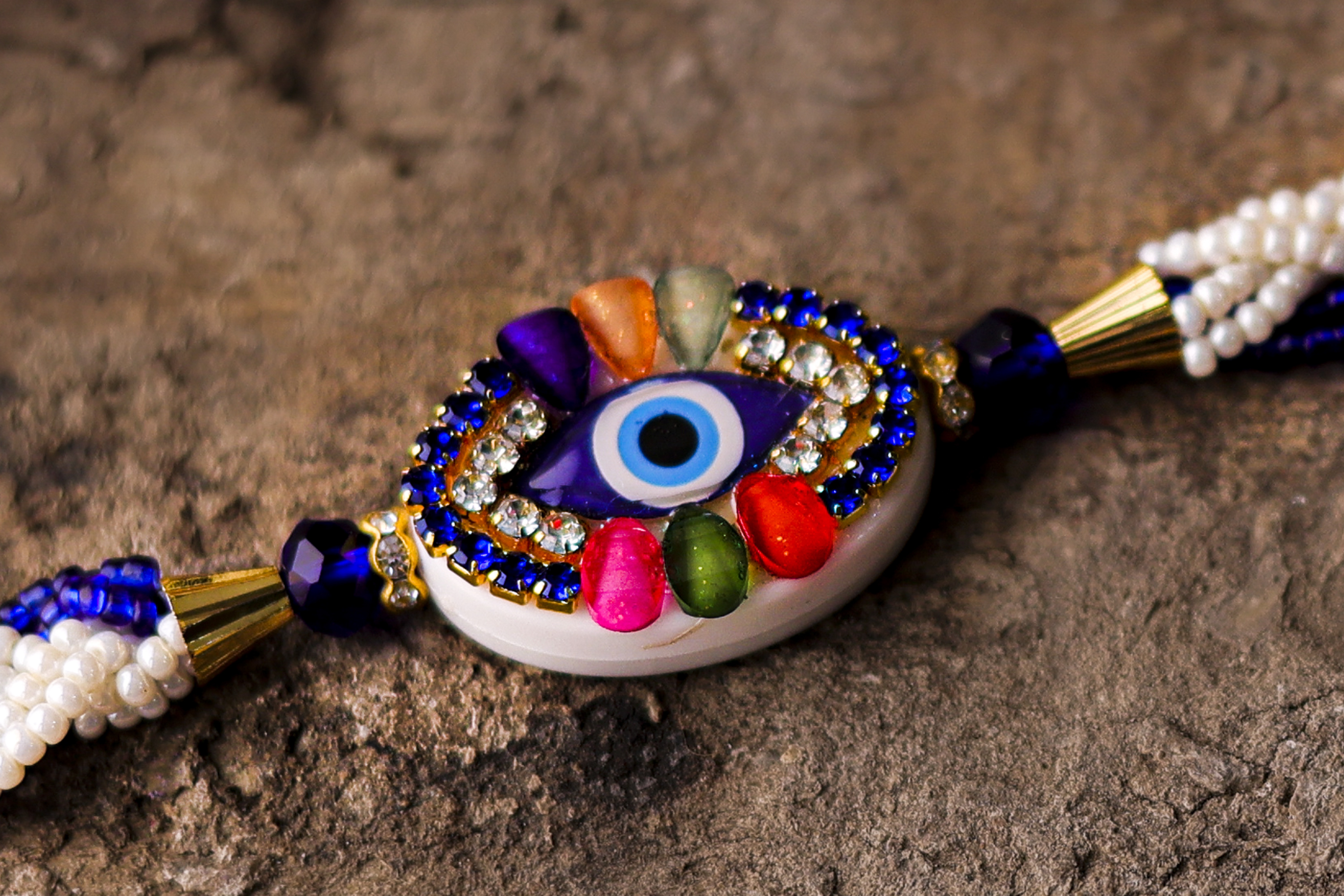 Divya Nazar Rakhi by UtsavArts – Premium Evil Eye Rakhi for Protection & Style