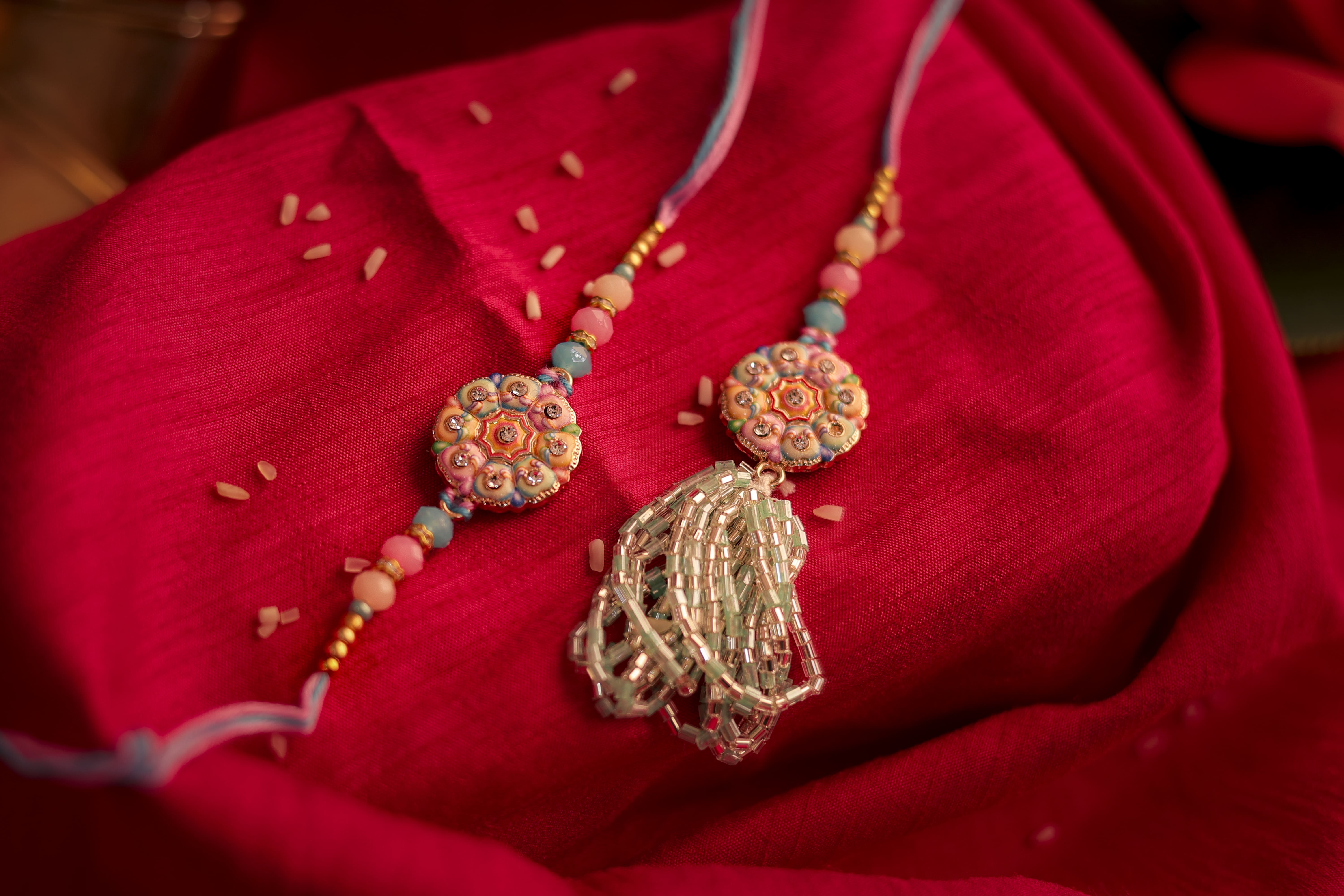 Pastel Enamel Premium Rakhi