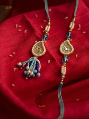 Pearl Drop Teardrop Rakhi