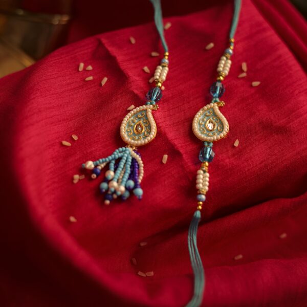 Pearl Drop Teardrop Rakhi