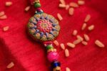 Vibrant Floral Tassel Bhaiya Bhabhi Rakhi