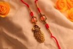 Royal Peacock Bhaiya Bhabhi Rakhi Pair