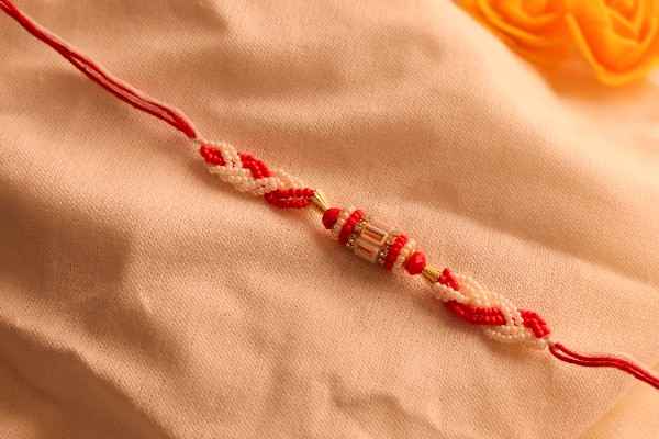 Elegant Beaded Designer Rakhi