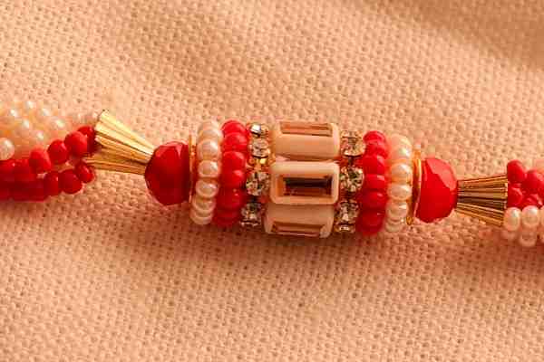 Elegant Beaded Designer Rakhi