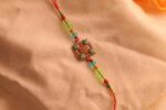 Hand-Painted Square Moti Rakhi