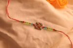 Hand-Painted Square Moti Rakhi