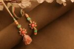 Peach Blossom Bhaiya Bhabhi Rakhi Set