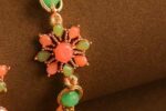 Peach Blossom Bhaiya Bhabhi Rakhi Set