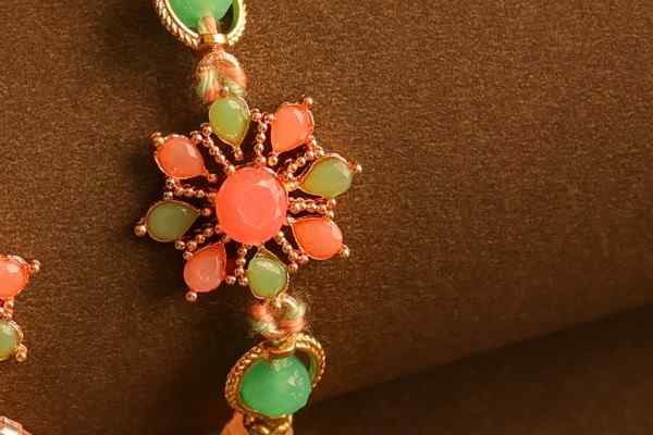 Peach Blossom Bhaiya Bhabhi Rakhi Set