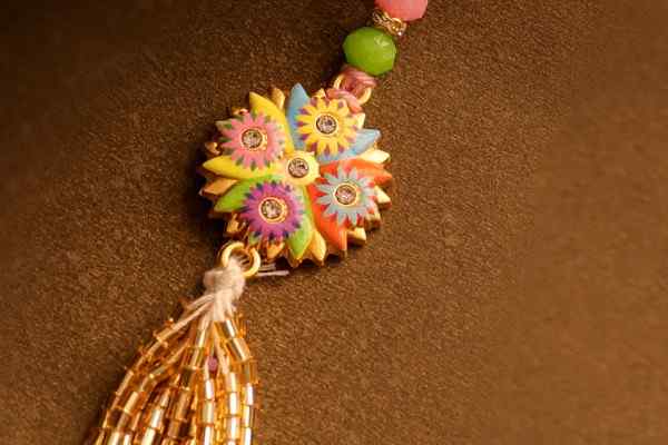 Rainbow Bloom Fancy Rakhi Set