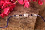 Royal Blue Beadwork Rakhi